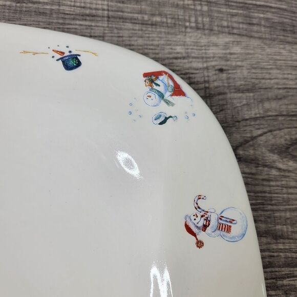 Bath & Body Works 1999 Holiday Edition Snowman Platter - Picture 3 of 10